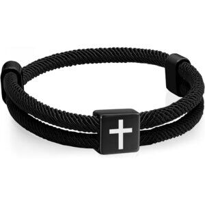 Men Rope Bracelets Nautical Cross Handmade Adjustable Nylon Jewelry